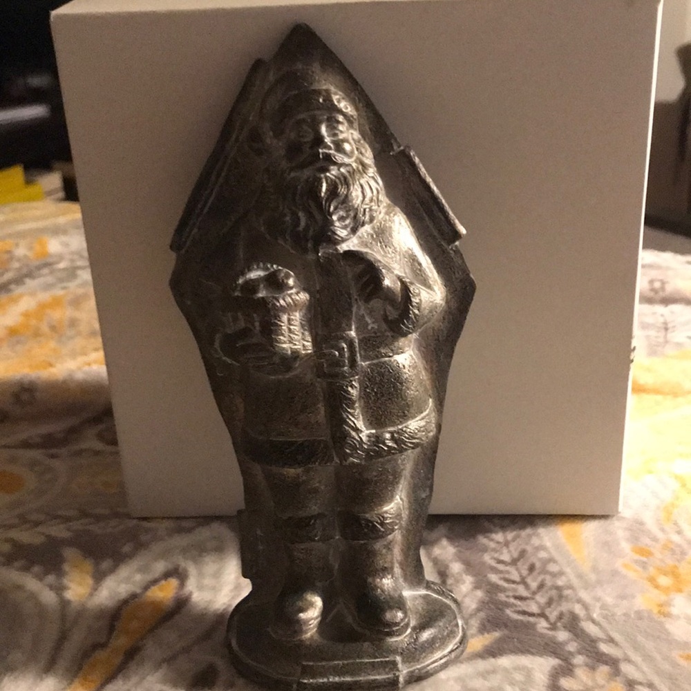 Silver Lt  Metal Deco Santa 🎅🏽